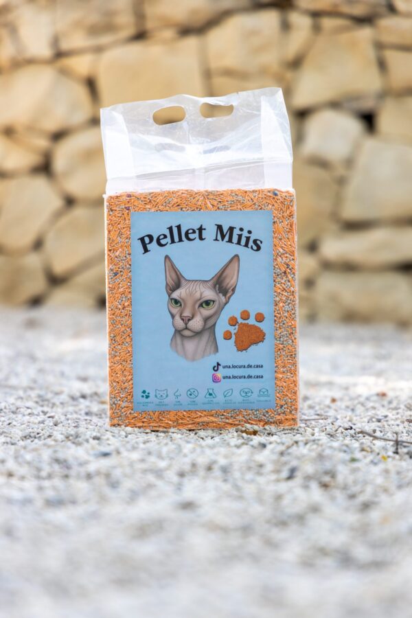 Pack de iniciación - 3 bolsas de arena – Pellet Miis (aroma Mango) - Imagen 2