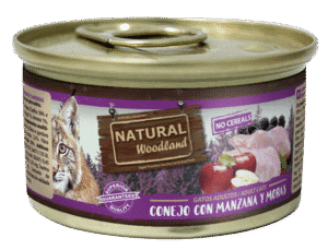 Lata conejo con manzana y moras