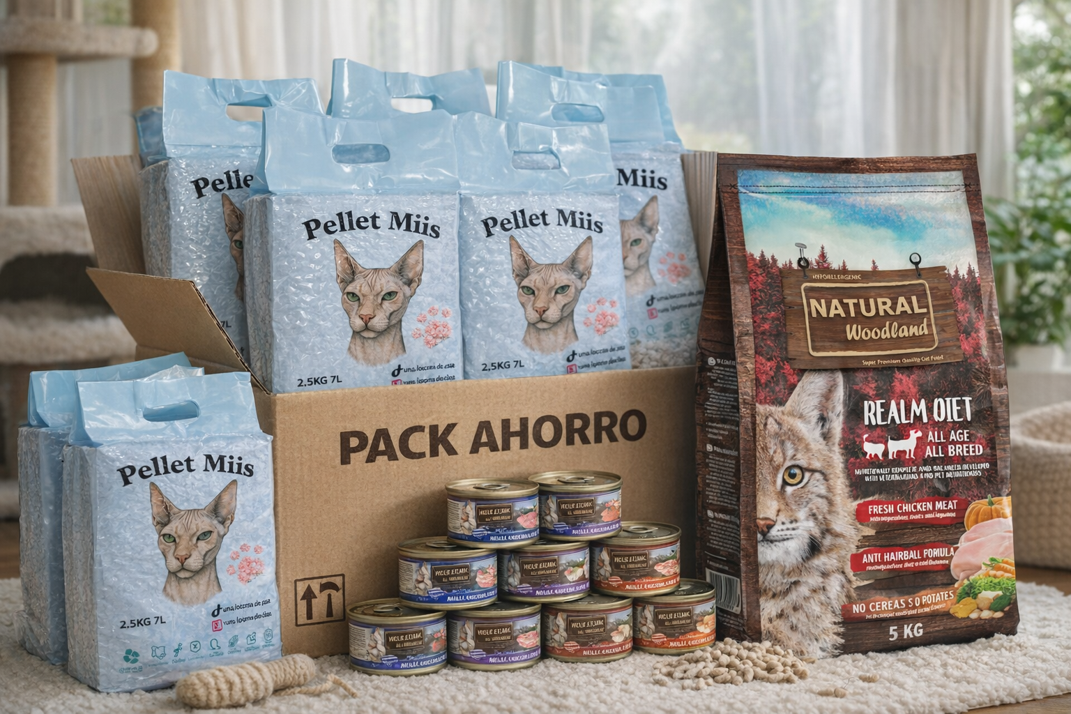 Pack combo con Natural Woodland